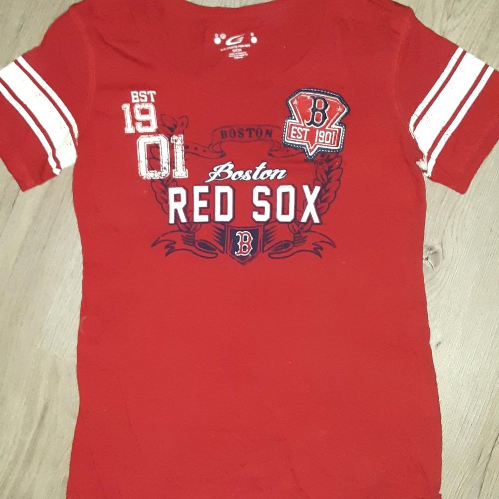 Boston Red Sox womens baseball knit t-shirt